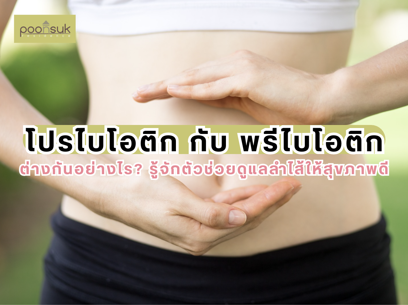พูนสุข เรสซิเดนซ์, Poonsuk Residence, อพาร์ทเมนต์ย่านอารีย์ โปรไบโอติก กับ พรีไบโอติก ต่างกันอย่างไร? รู้จักตัวช่วยดูแลลำไส้ให้สุขภาพดี